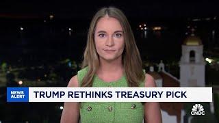 President-elect Trump rethinks Treasury pick