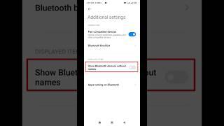 How to enable show bluetooth devices without names #shorts