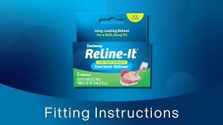 Dentemp Reline-It Instructions for Relining Dentures