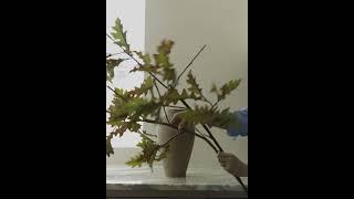 Faux Floral Design Using Hairpin Frog for Branch Display-#afloral _ See Description For Discount