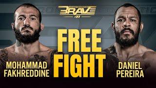 Mohammad Fakhreddine vs Daniel Pereira| FREE MMA Fight | BRAVE CF 41