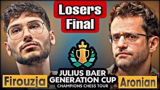 Alireza vs Aronian - Losers Final  | Julius Baer Generation Cup 2024 