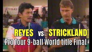 EFREN REYES age 39 vs STRICKLAND age 33 (powerful stroke)