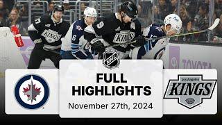 NHL Highlights | Jets vs. Kings | November 27, 2024