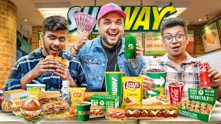 Finish Full Menu of Subway & Get 10,000 ₹ Cash  @theindianmukbanger1596