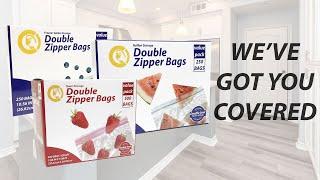 Double Zipper Storage Bags | We've Got You Covered - Commercial Bargains Inc.