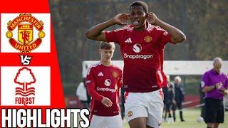 Manchester United vs Forest | Martin Obi Hattrick| Highlights | U18 Premier League | 26/10/24