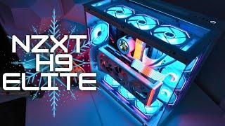 NZXT H9 Elite White Build Update : Vertical GPU Mount, AIO Side Mounted, Reverse Blade Infinity Fans