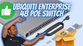 Ubiquiti Enterprise 48 PoE UniFi Network Switch Unbox, First Look, & Hardware Install