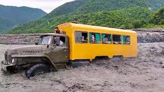 These guys know how to drive! Trucks surprise with their cross country ability off road!