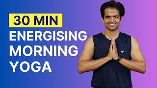 30 min Energising Morning Yoga | Yoga at Home | @YogawithNaveen