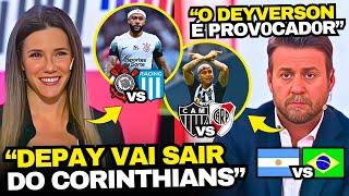 ARGENTINOS ILUDIDOS QUE DEPAY VAI SAIR DO CORINTHIANS E IRRITADOS COM DEYVERSON