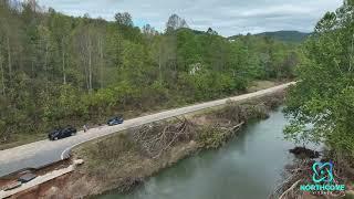 Blue Rock, NC & Toe River Campground Drone Aerial After Hurricane Helene Flood | October 1st 2024