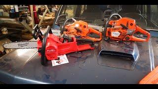 Milwaukee M18 FCHSC Onko mistään kotosin? vs Husqvarna 545 vs Husqvarna 550 Mark II