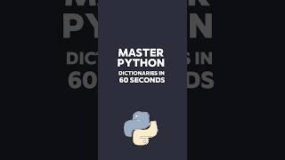 Master Python Dictionaries in less than 60 seconds!  #programming #code #python #coding