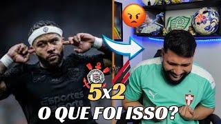 REACT CORINTHIANS 5X2 ATHLETICO PR- MEMPHIS DEPAY FAZ O PRIMEIRO GOL E TIMÃO GOLEIA