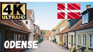 4K HDR 60FPS | CITY TOUR WALK | DENMARK - ODENSE 2024   #citytour #citywalk #odense