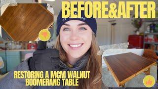 Restoring a Vintage MCM Boomerang Coffee Table - Adrian Pearsall??? Easy DIY Tutorial!