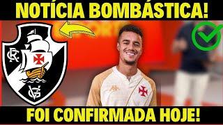 BOMBA! ESSA NOTÍCIA SENSACIONAL ABALOU A COLINA! NOTÍCIAS DO VASCO HOJE!