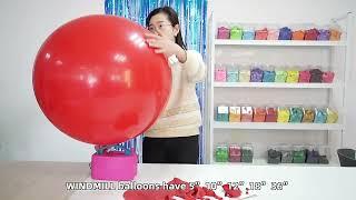 different size latex balloon