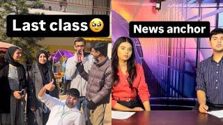 Vlog:14//uni life//last class//fin//news anchor//shughal//final project//much more️