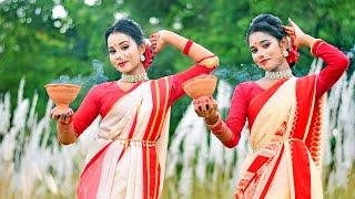 Dhak Baja Kashor Baja Dance I ঢাক বাজা কাঁসর বাজা I Shreya Ghoshal I Sts Folk Creation