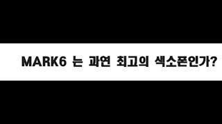 mark6 는 과연 최고의 색소폰인가? 색소폰 선택길잡이 2탄