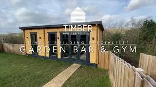 Garden Bar & Gym Log Cabin from the Timber Building Specialists