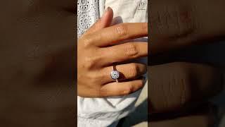 Bezel Set Solitaire Ring, Round Old European Cut Moissanite Engagement Ring from Carat Diamond