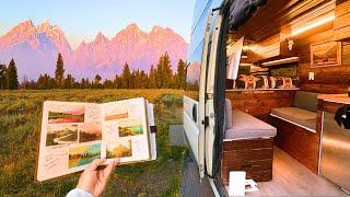 Luxury Van Camping Grand Teton National Park - ASMR