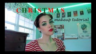 CHRISTMAS MAKEUP TUTORIAL | Jackie Adelle