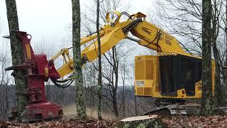 Komatsu XT465L-5 feller buncher