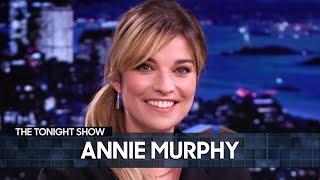 Annie Murphy Totally Embarrassed Herself the First Time She Met Jimmy | The Tonight Show