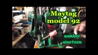 Maytag model 92 hit and miss engine coil test nineteen