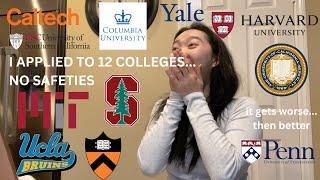 COLLEGE DECISION REACTIONS 2024 (ivies, stanford, mit, t5, & more!) | *no safeties…the end is crazy*