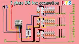 3 phase distribution DB box wiring diagram