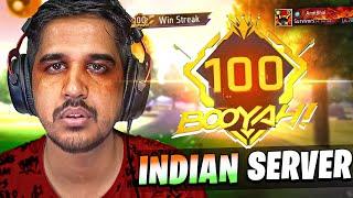 FIRST 100 STREAK IN INDIAN SERVER 