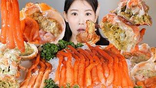 말랑 쫄깃 허물 벗은 홑게 연지홍게 홑게 먹방 Raw soft snow crab [eating show] mukbang korean food