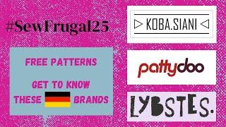 [39] #SewFrugal25 | Free Sewing Patterns | Get to know 3 German Sewing Pattern Companies