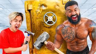 WORLD'S STRONGEST MAN vs 100,000$ UNBREAKABLE SAFE!!