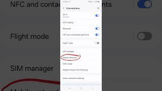 Set Mobile Networks 5G/4G/3G/2G Connection (Samsung Galaxy A15 A25 Android)