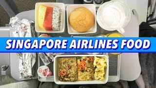 Chinese Airplane Food ► Dim Sum & Braised Beef on Singapore Airlines from Hong Kong to San Francisco