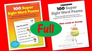 100 super sight word poems (Full) | I Can Read | Beginner Readers | Learn To Read