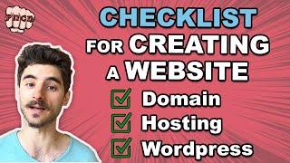 What do you need to build a website from Scratch (Checklist for Creating a Website)