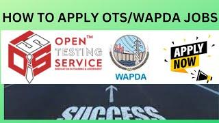 How to apply OTS jobs