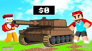 wir LEBEN in $0 PANZER in Minecraft RP!