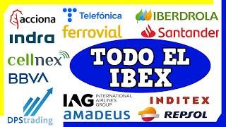 🟢 Las 35 ACCIONES del IBEX en 16 MIN  IAG, CELLNEX, INDITEX, BBVA, IBERDROLA, REPSOL...