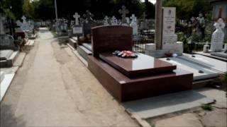 The grave of Nicolae & Elena Ceausescu.