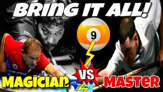 Exciting Battle Between Efren Reyes vs EL Maestro at 9-Ball Junior Norris Memorial Shoot Out Finals