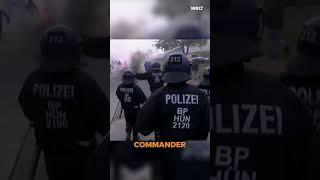 GERMAN POLICE TACTICS: Controlling violating masses - very quick, very effective water canon